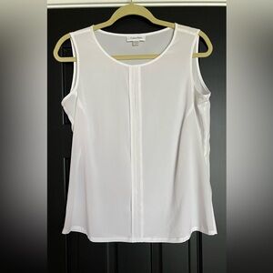 Calvin Klein White Blouse Elegant and Versatile NWOT